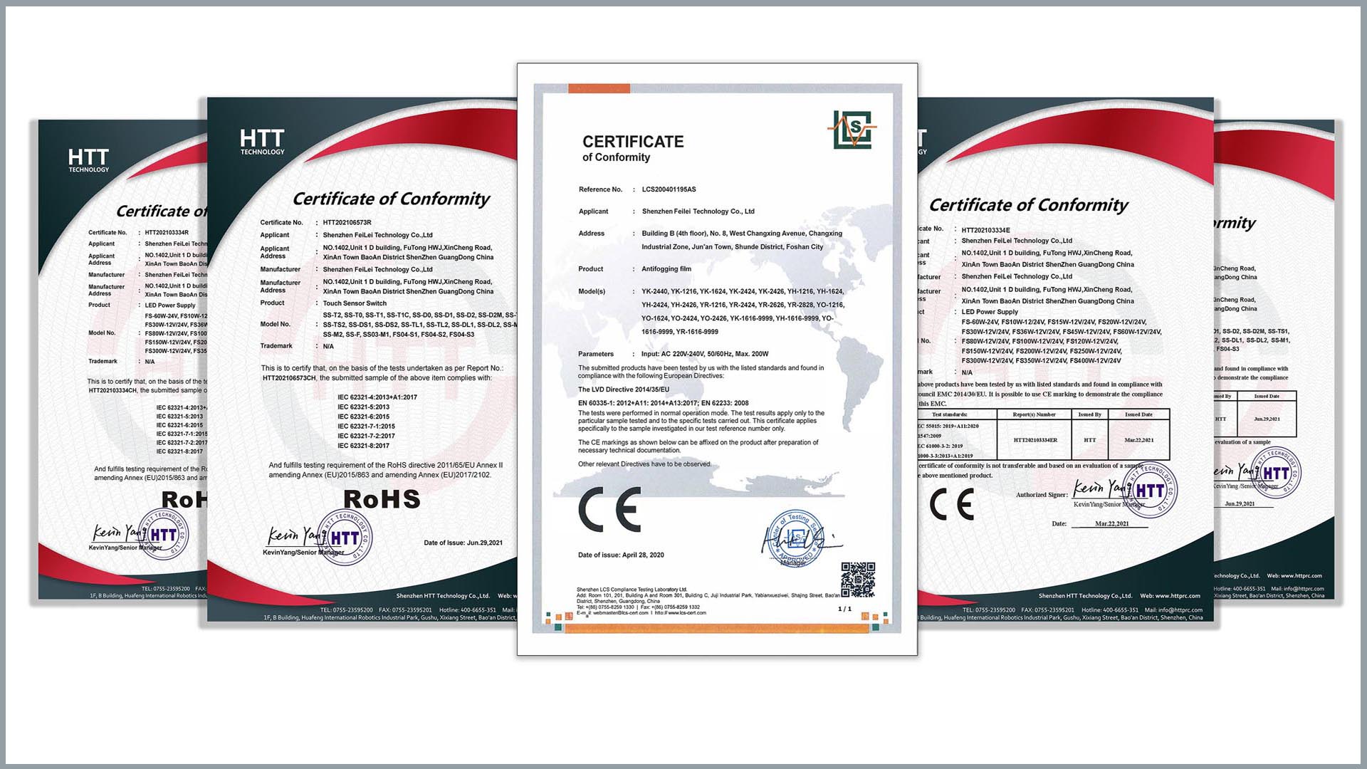 Our Certificates